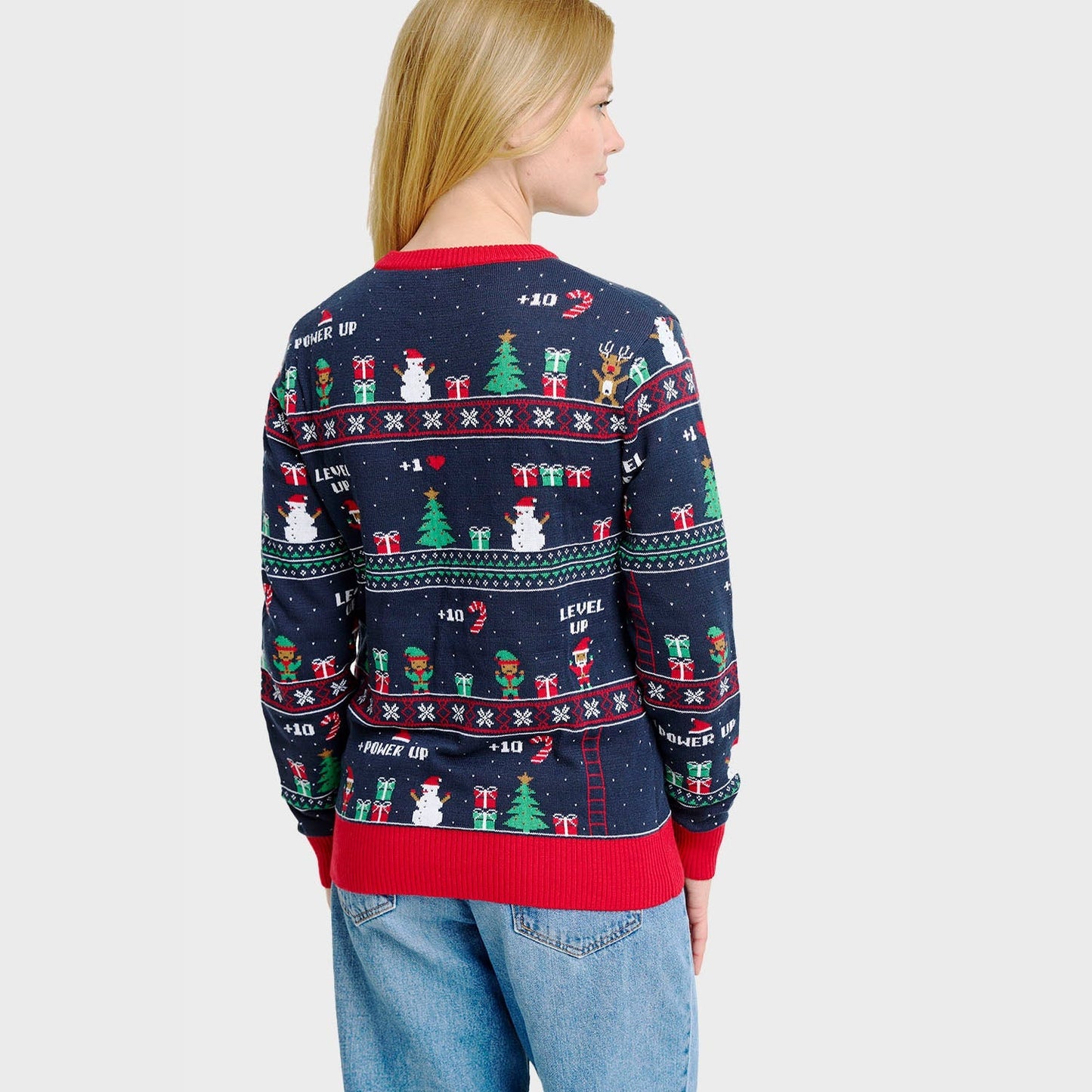 Velina Moda | Vintage Gaming Christmas Knit Sweater Women