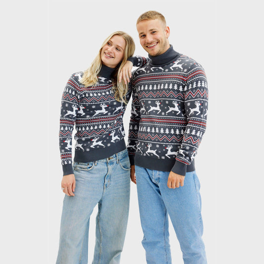 Velina Moda | The stylish Highneck Christmas sweater Men