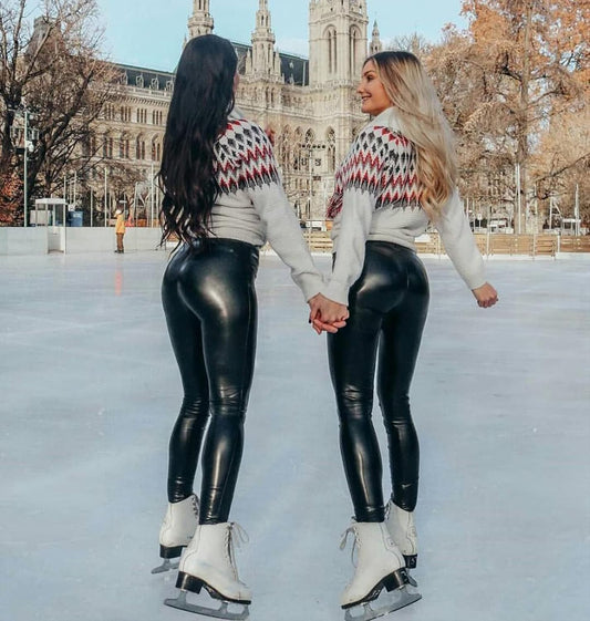 Velina Moda | Elegant high-waisted yoga pants for style and comfort