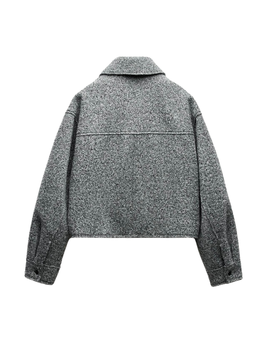 Velina Moda | Style Bouclé Gray Jacket