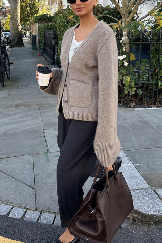 Velina Moda | Double Pocket Cardigan