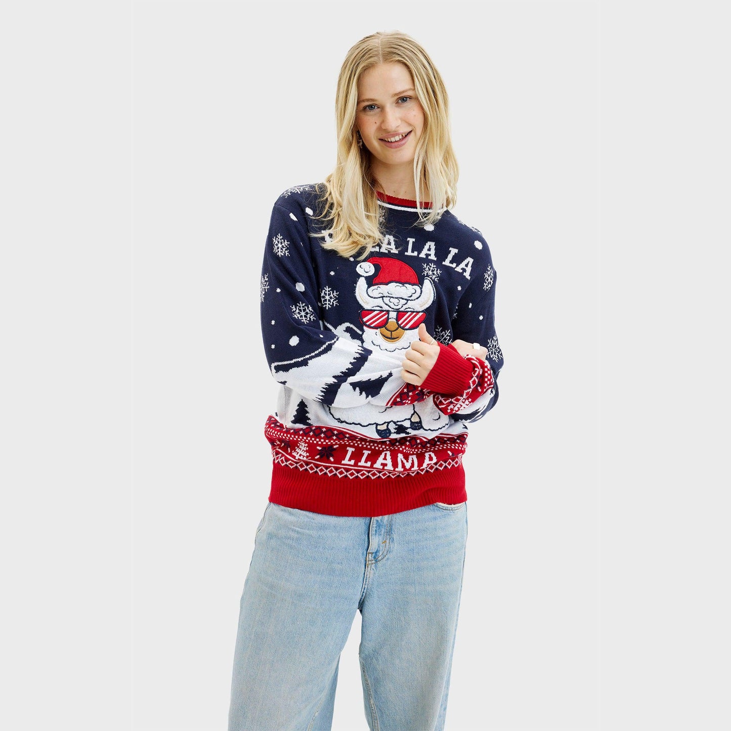 Velina Moda | Fa La La La Llama Sweater Women