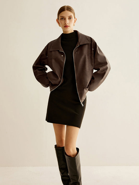 Velina Moda | Shift Pu Leather Jacket