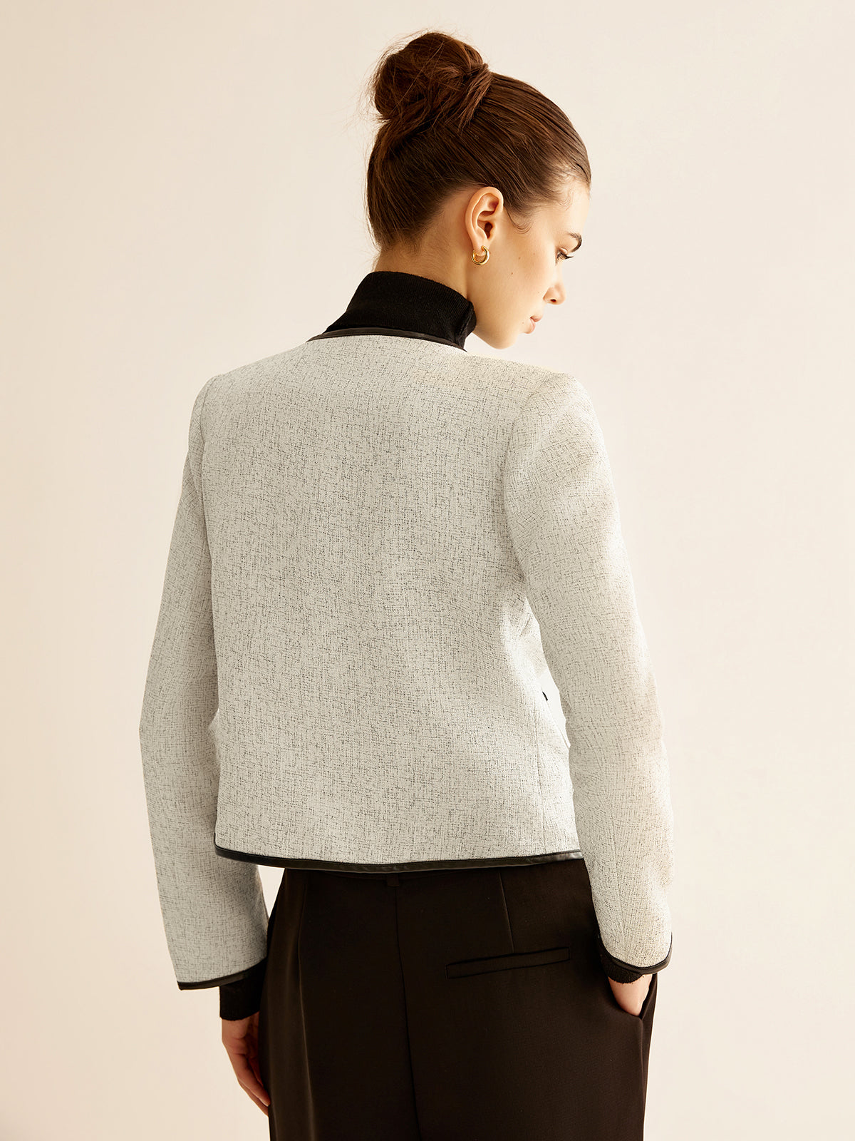Velina Moda | Contrast Trim Jacket