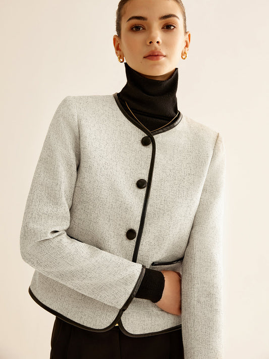 Velina Moda | Contrast Trim Jacket