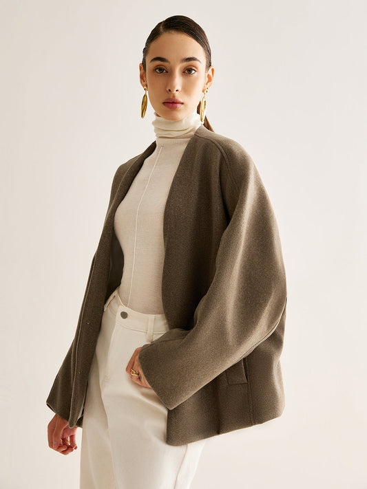 Velina Moda | Neck Loose Warm Jacket