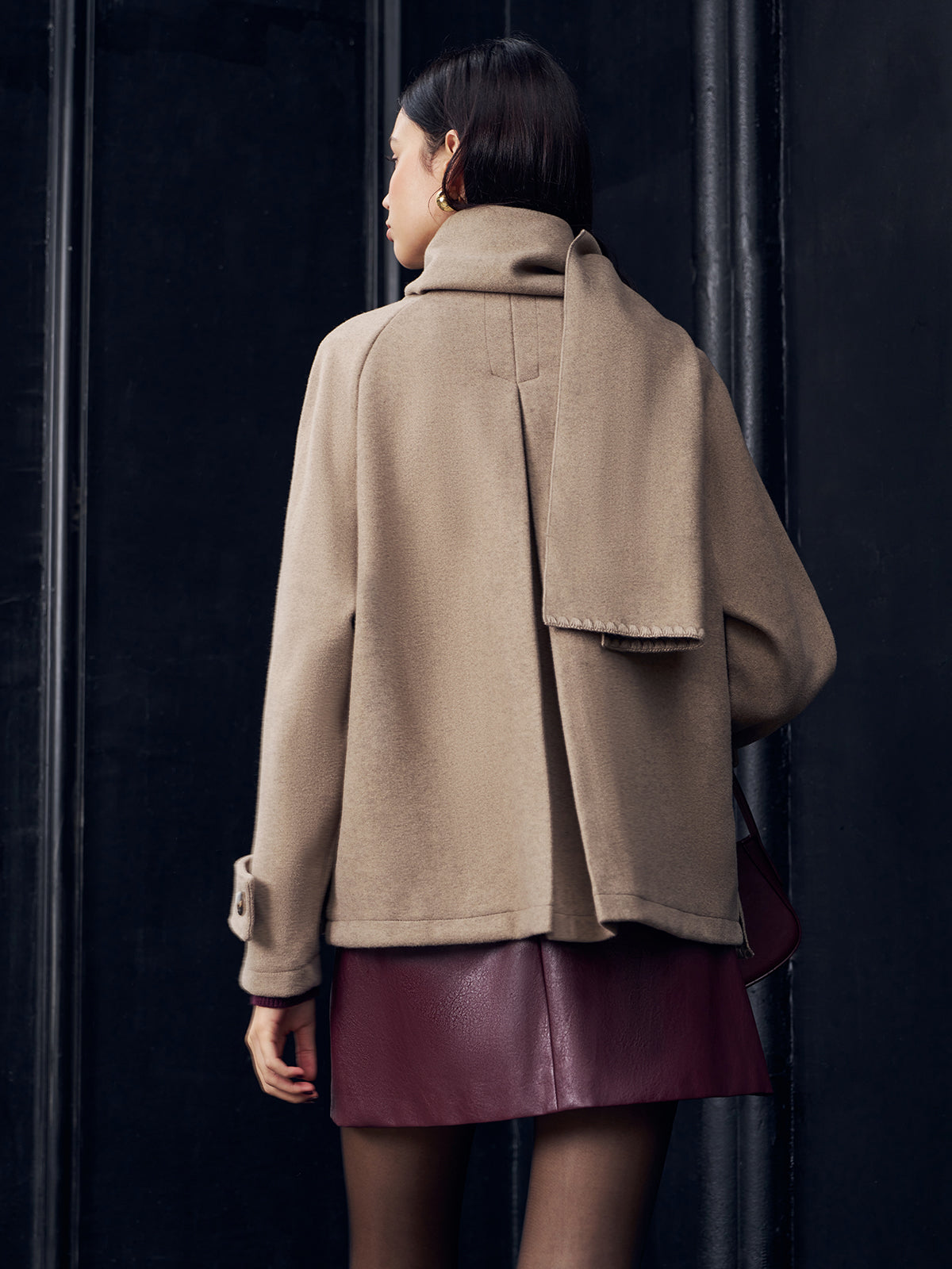 Velina Moda | Jacket with Matching Button Scarf