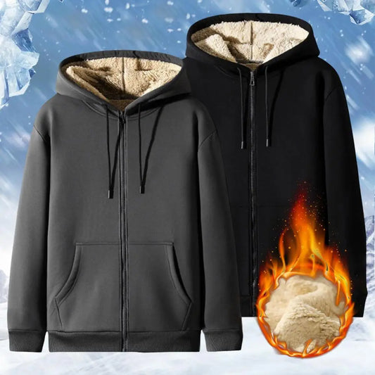 Velina Moda | Hoodie made of Lambswool - warm & soft sweatshirt with hood and plush lining for winter