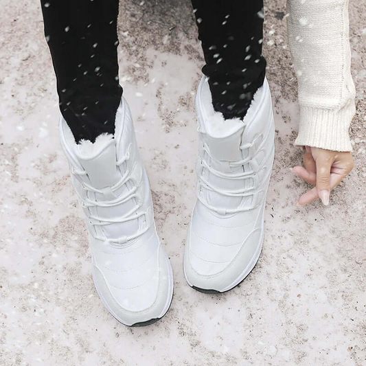 Velina Moda | Combat Boots - Water-Repellent Mid-Calf with Velcro