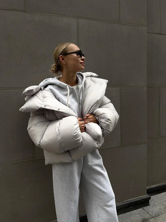 Velina Moda | Parka Long women's jacket winter with long sleeves