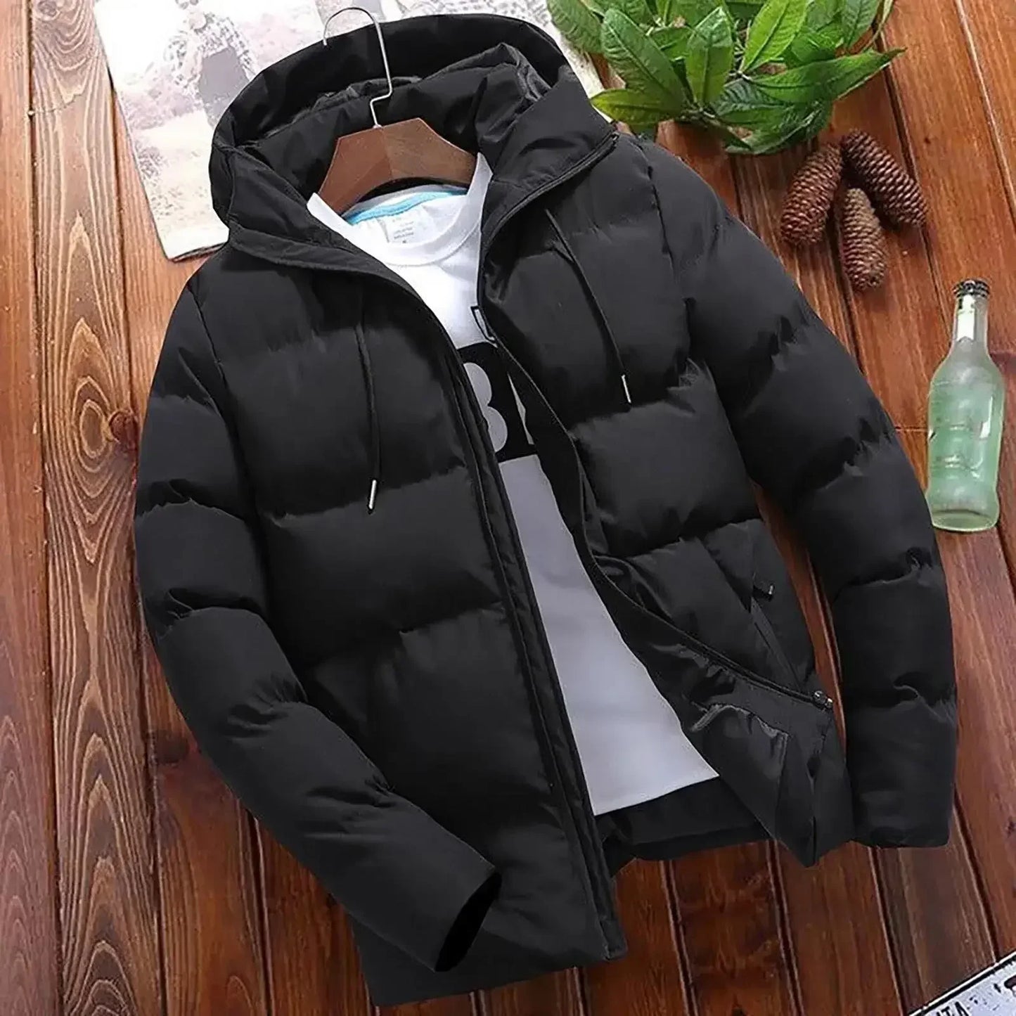 Velina Moda | Puffer jacket Winter jacket men for cold weather conditions