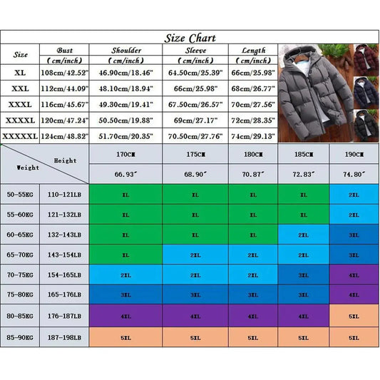 Velina Moda | Puffer jacket Winter jacket men for cold weather conditions