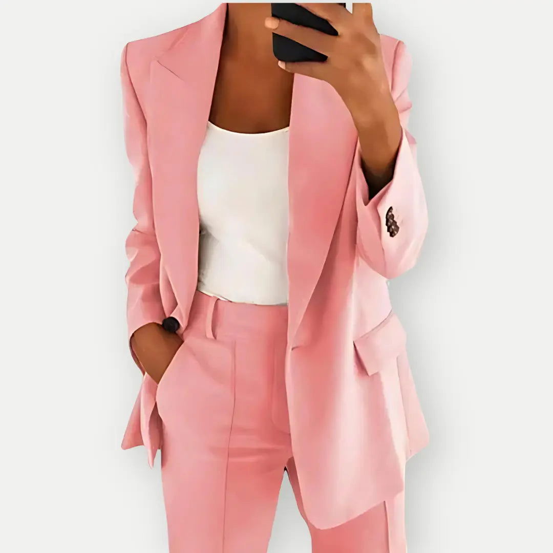 Velina Moda | Blazer and Pants Set - Women's Clothing