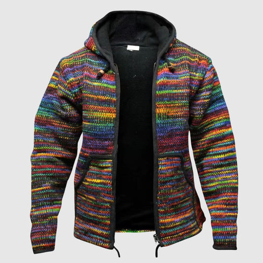 Velina Moda | Hoodie Wool Blend Relaxed Fit Boho Style