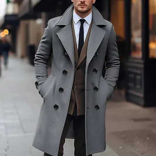 Velina Moda | Overcoat - Double-breasted wool blend jackets