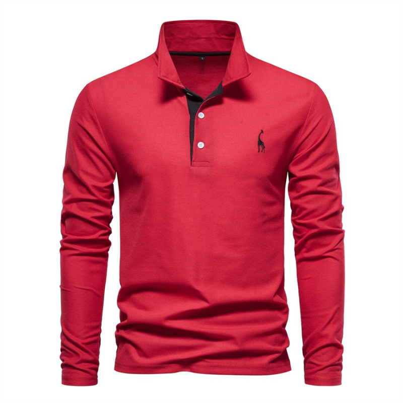 Velina Moda | Polo Shirt with Long Sleeves - Simran