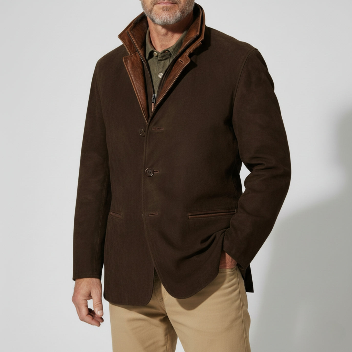 Velina Moda | Suede jacket - Casual and Business