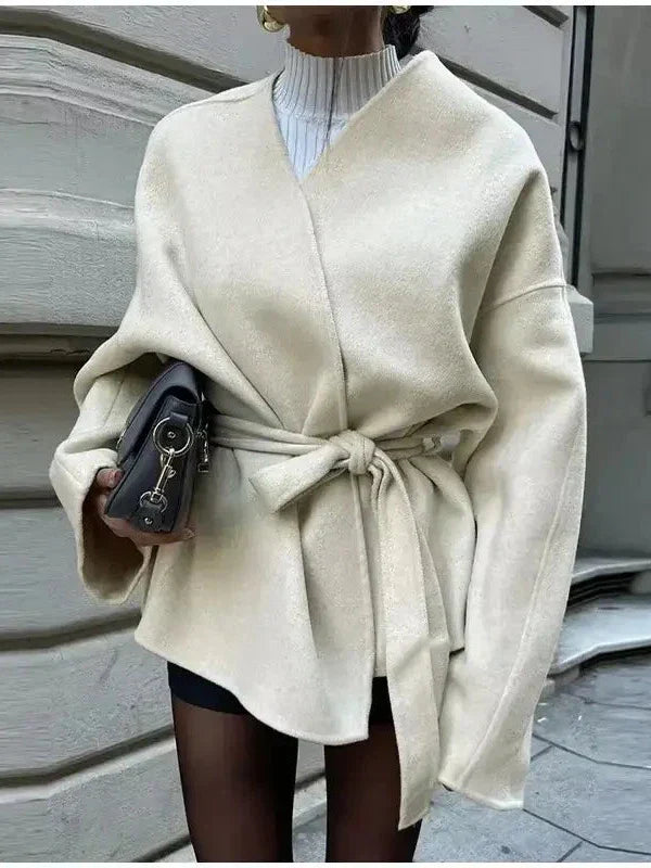 Velina Moda | Laced Jacket with Belt
