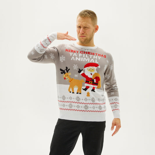Velina Moda | Ya Filthy Animal Christmas Sweater Men
