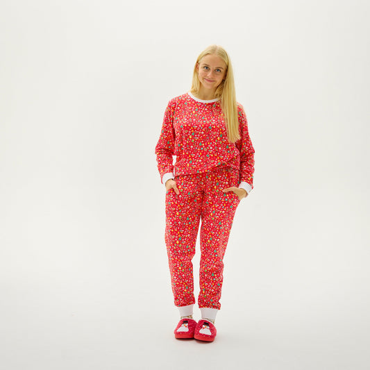 Velina Moda | Crazy Christmas Pajamas Red Women
