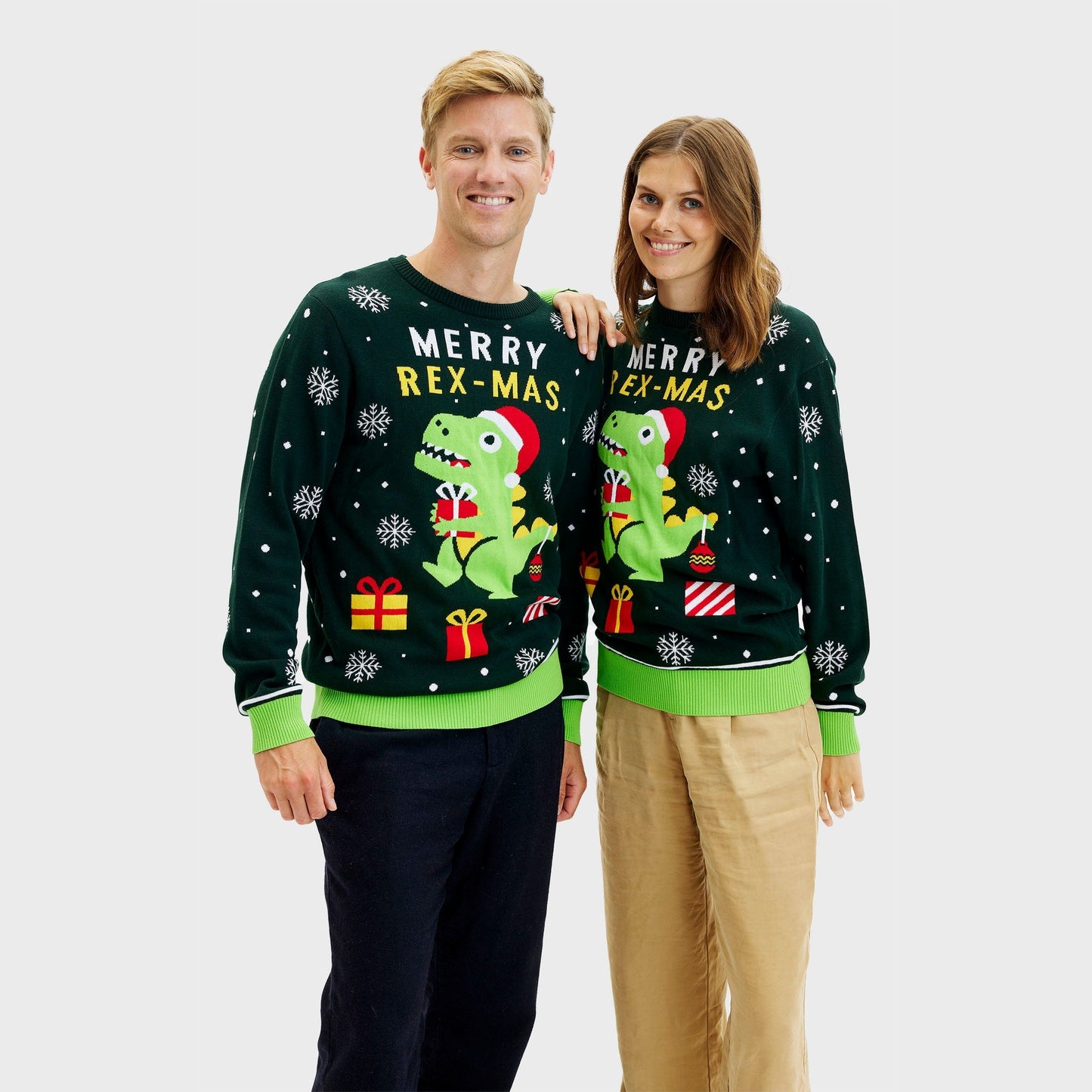 Velina Moda | Funny Dino Christmas Sweater Women