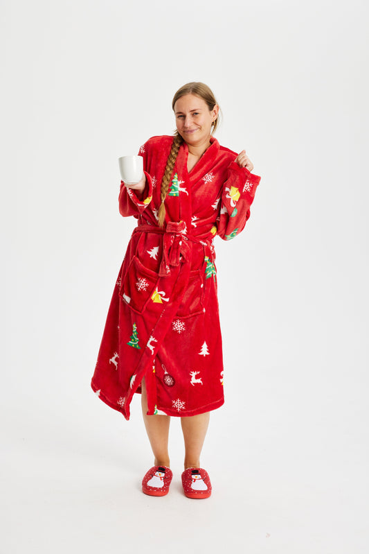 Velina Moda | Bathrobe Red