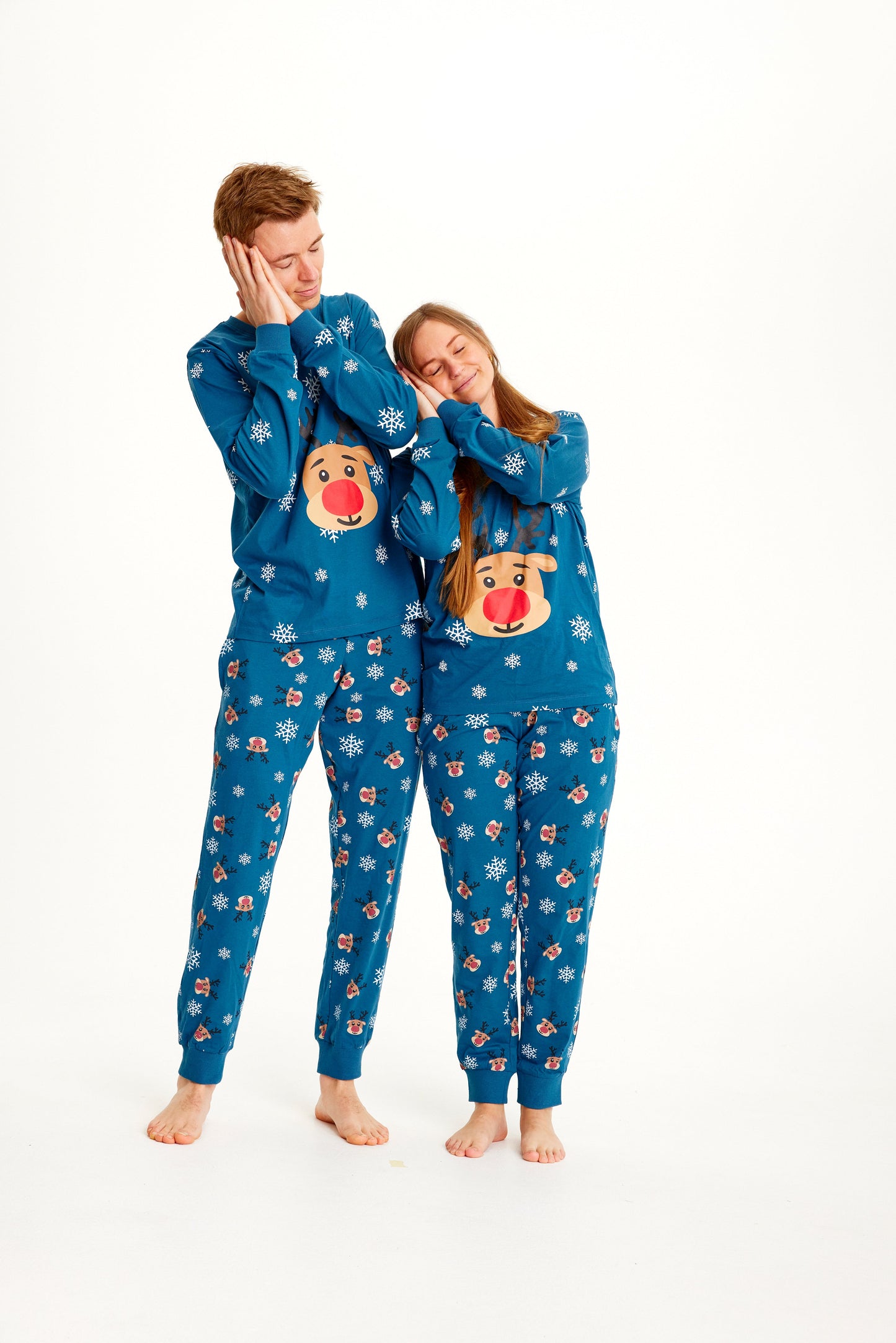 Velina Moda | Rudolf's Christmas Pajamas Blue Women's