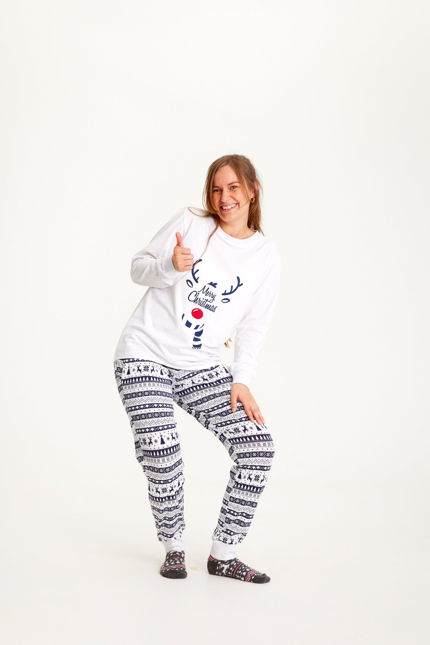Velina Moda | Sweet Christmas Pajama Blue Women