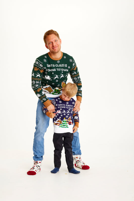 Velina Moda | Santa Claus is Coming to Town Navy Men's