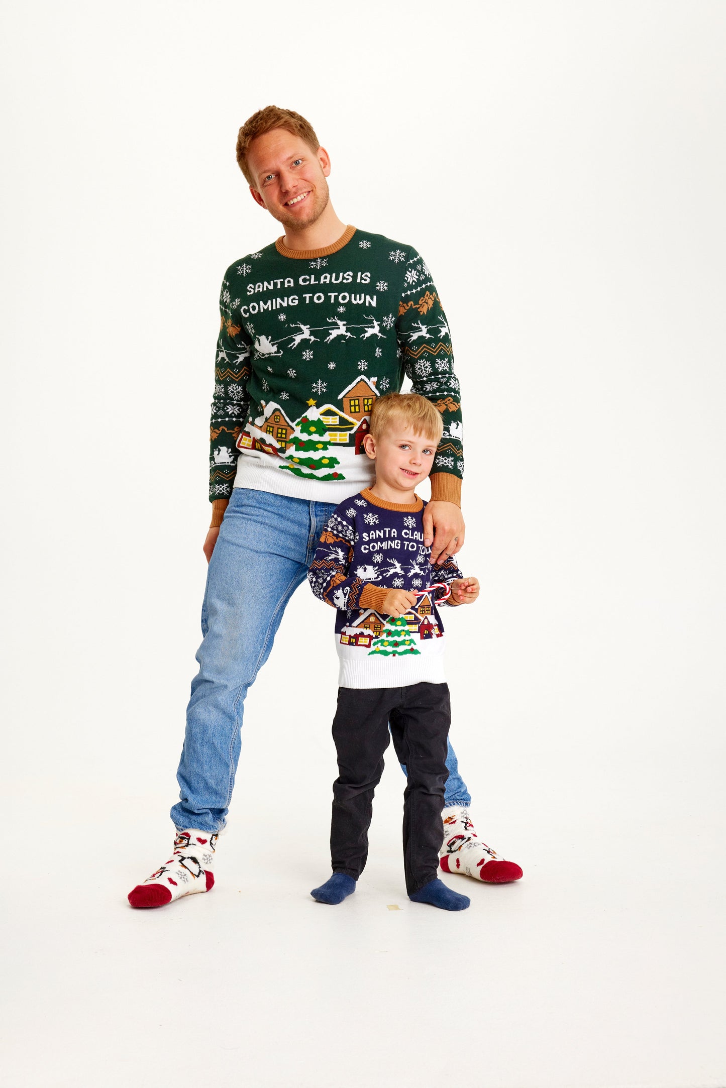 Velina Moda | Santa Claus is Coming to Town Navy Men's