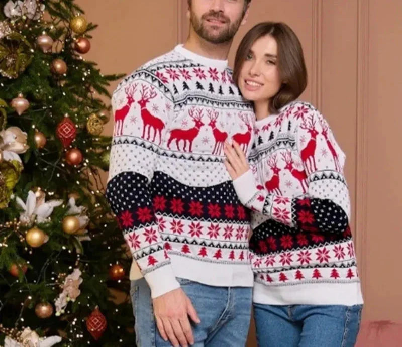 Velina Moda | with reindeer and snowflakes Unisex knit