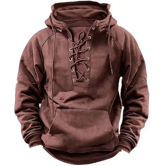 Velina Moda | Hoodie - Comfortable & Stylish Pullover with Hood and Lacing for Autumn