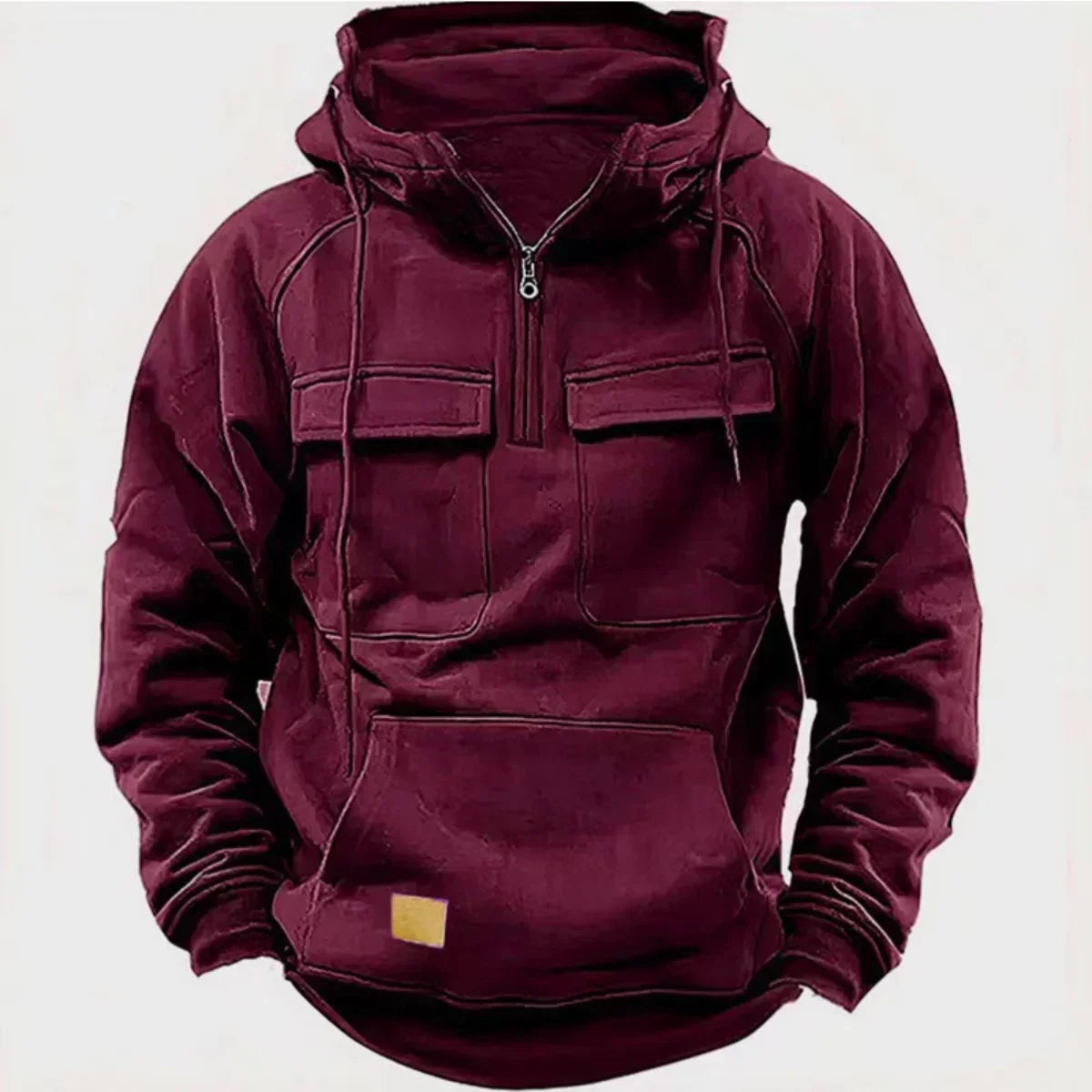 Velina Moda | Hoodie - Comfortable & warm pullover with hood, zipper and practical pockets