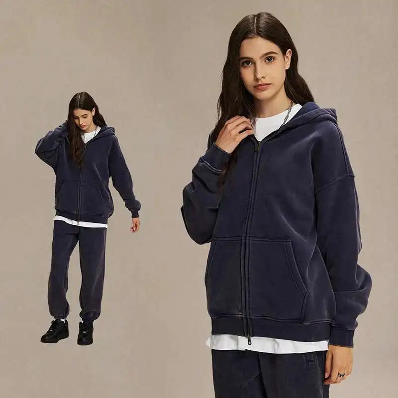 Velina Moda | Hoodie - Soft & Comfortable Vintage Pullover with Fleece Hood for Daily Use