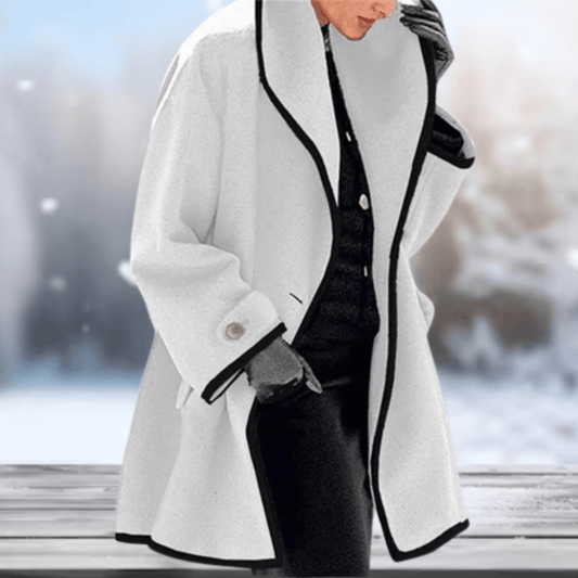 Velina Moda | Wool-like Women's Jacket - Long Women's Jacket Winter