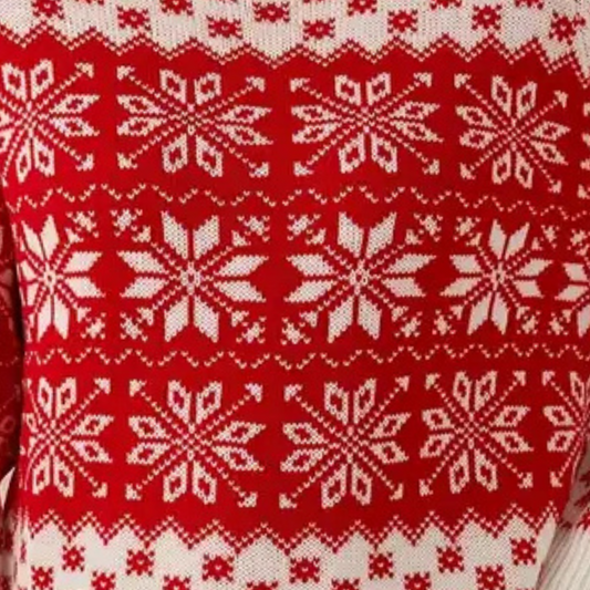 Velina Moda | Knitted Christmas Sweater Women Snowflake Design
