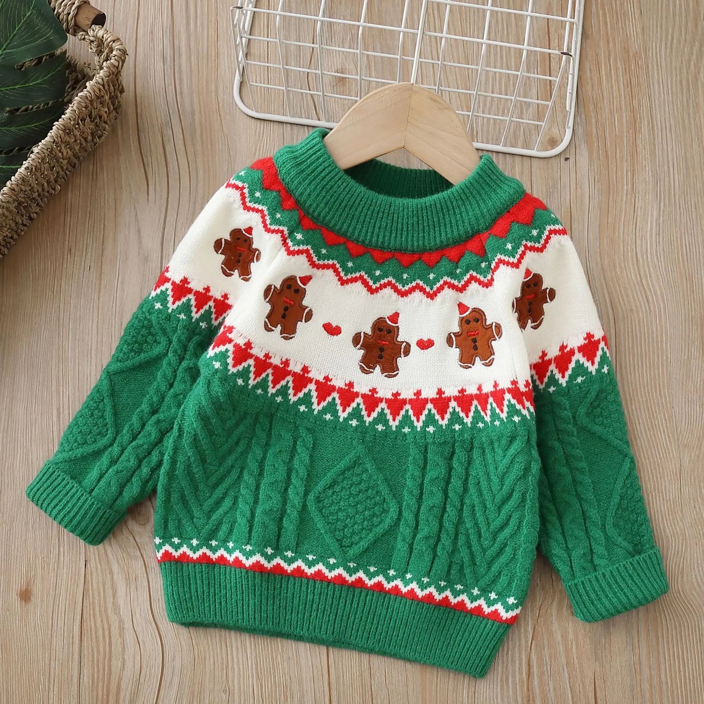 Velina Moda | Kids Sweater with Teddy Bear - Soft Plush Sweater for Boys and Girls