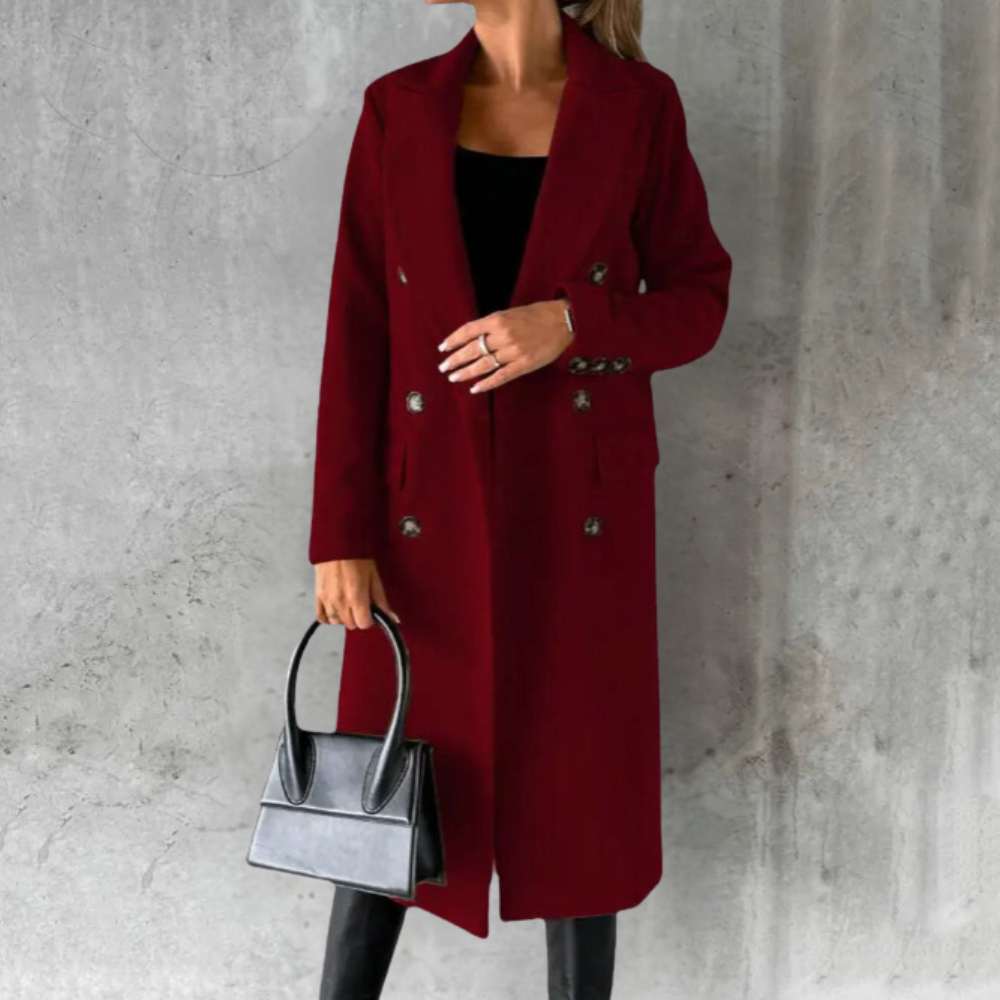 Velina Moda | Long Wool Jacket Women Urban Chic