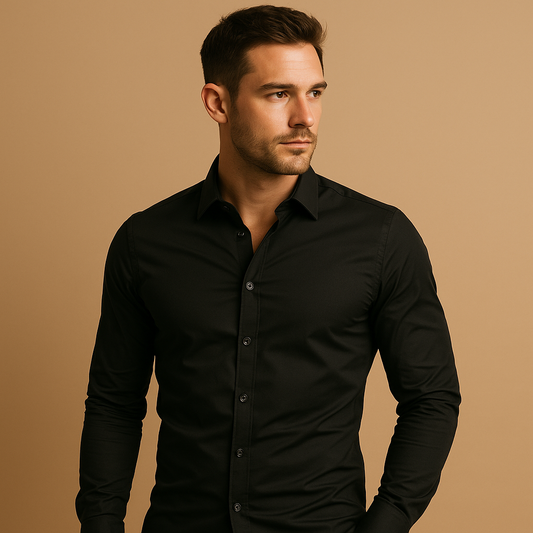 Velina Moda | Fit Shirt with Lapel Collar for Men - Shirts