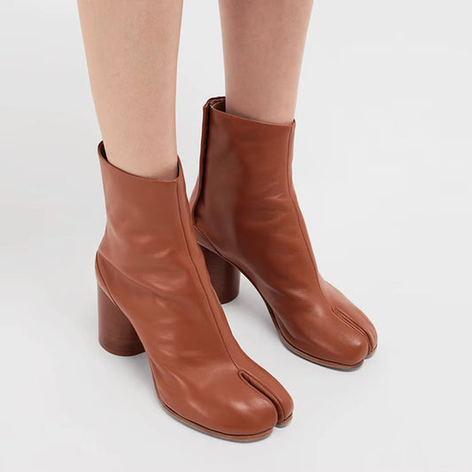 Velina Moda | Ankle Boots - Women's Boots with Split Toe