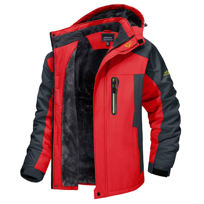 Velina Moda | Men's Winter Jacket - Sporty Softshell Parka