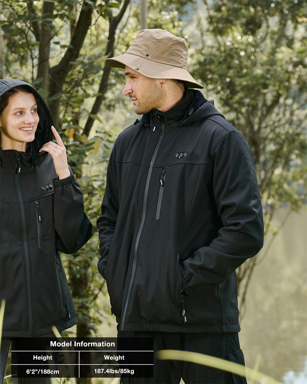 Velina Moda | Men's jacket Tim with rechargeable battery - 8 heating zones and comfort