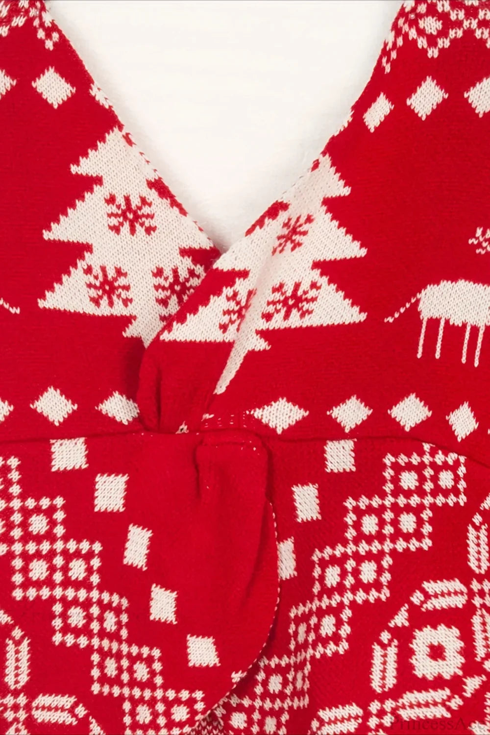 Velina Moda | Christmas Double-Sided Irregular Snowflake Sweater