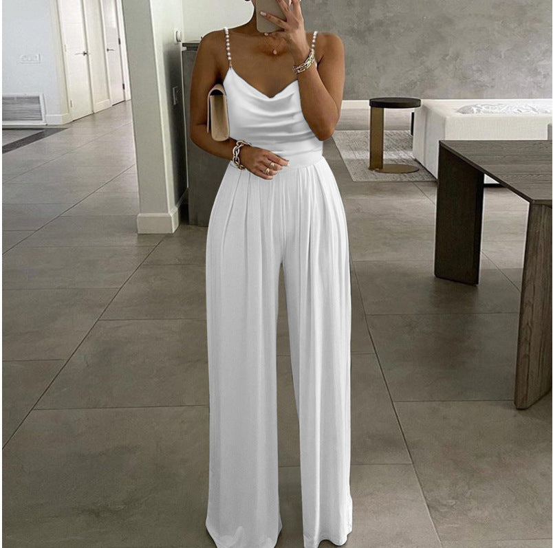 Marbella – Flowing strapless jumpsuit