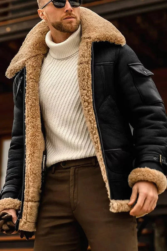 Velina Moda | Men's Camel Stylish Flying Jacket