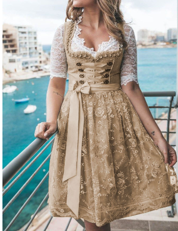 Unique dress for women with apron