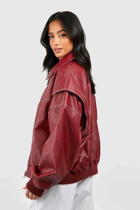 Velina Moda | Warm Padded Bomber Jacket