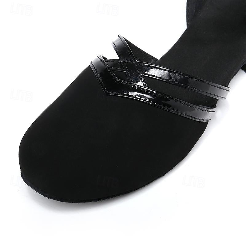 Velina Moda | Modern dance shoes for women Black High-quality suede