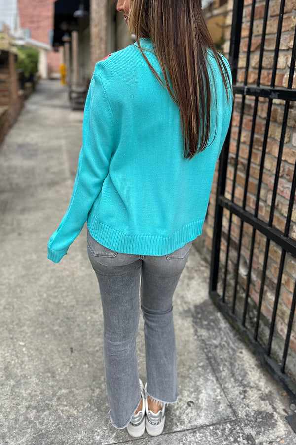 Velina Moda | Christmas Nutcracker Sequin Casual Cardigan