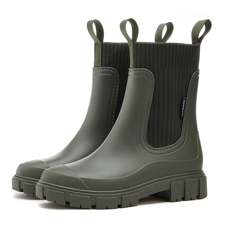 Velina Moda | Rain Boots - Waterproof with Anti-Slip Sole, Perfect for Rainy Weather